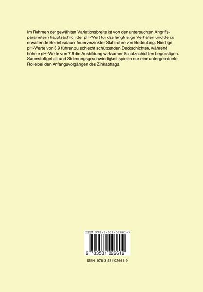 Produktbild: Untersuchung des Einflusses der Str&ouml;mungsgeschwindigkeit, des Sauerstoffgehaltes und des pH-Wertes von kalten Trinkw&auml;ssern auf das Korrosionsschutzver