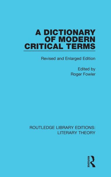 Produktbild: A Dictionary of Modern Critical Terms