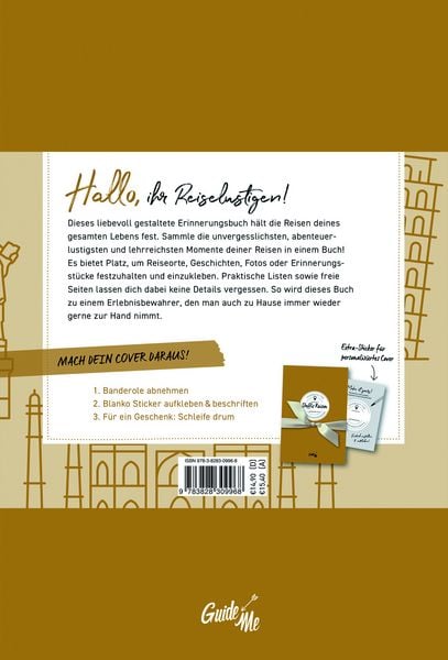 Produktbild: GuideMe Reisetagebuch Travel Memories „Meine Reisen“