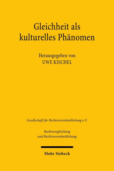 Produktbild: Gleichheit als kulturelles Ph&auml;nomen