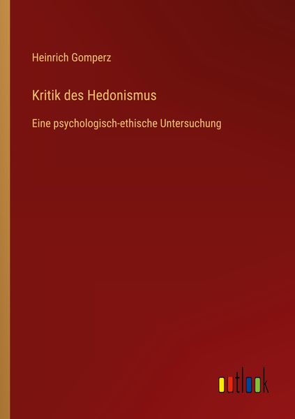 Produktbild: Kritik des Hedonismus