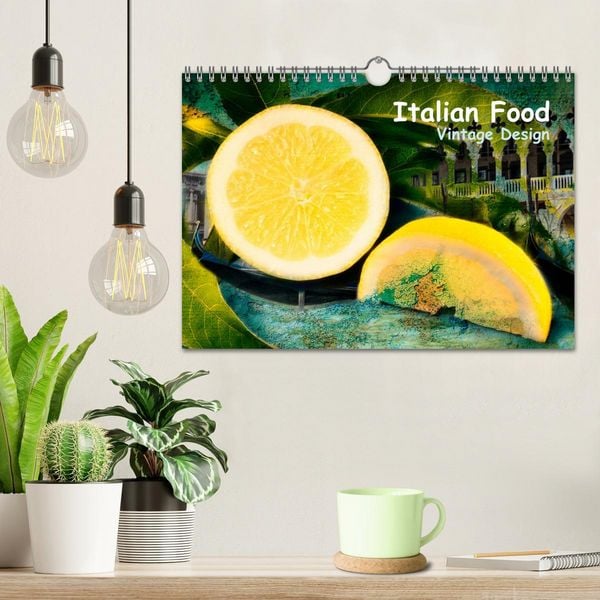 Produktbild: Italian Food - Vintage Design (Wandkalender 2026 DIN A4 quer), CALVENDO Monatskalender