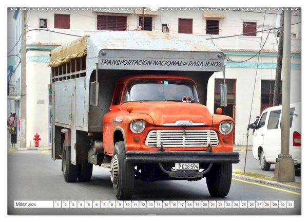 Produktbild: LKW-Busse - Made in Cuba (hochwertiger Premium Wandkalender 2026 DIN A2 quer), Kunstdruck in Hochglanz
