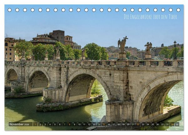 Produktbild: Highlights in Rom - Ein Wochenende in der "Ewigen Stadt" (Tischkalender 2026 DIN A5 quer), CALVENDO Monatskalender
