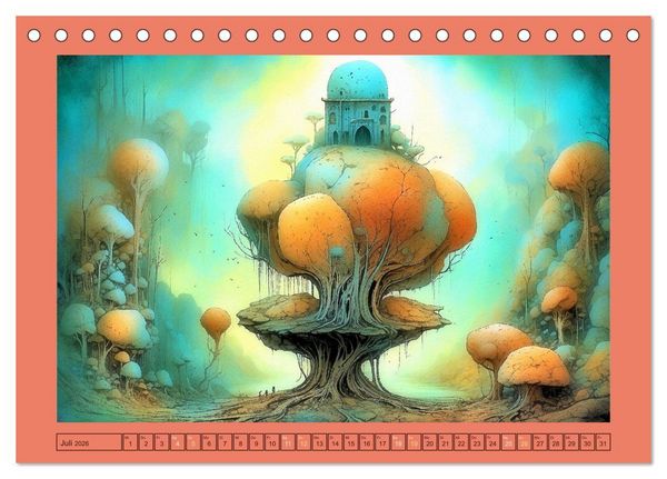 Produktbild: Wundersame Wurzelwelten (Tischkalender 2026 DIN A5 quer), CALVENDO Monatskalender
