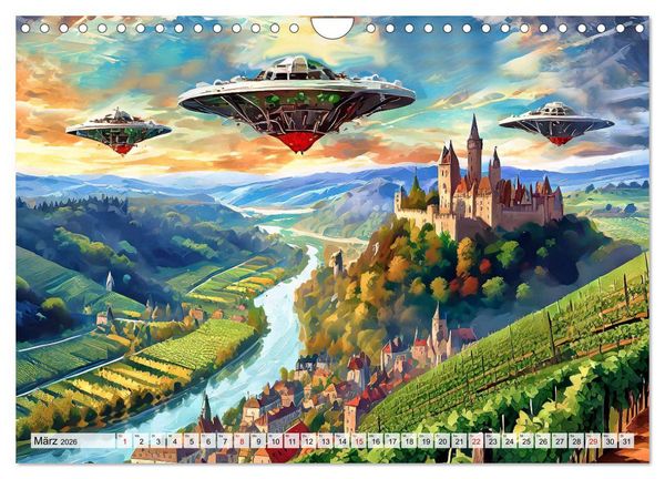 Produktbild: Besuch von einem anderen Stern (Wandkalender 2026 DIN A4 quer), CALVENDO Monatskalender