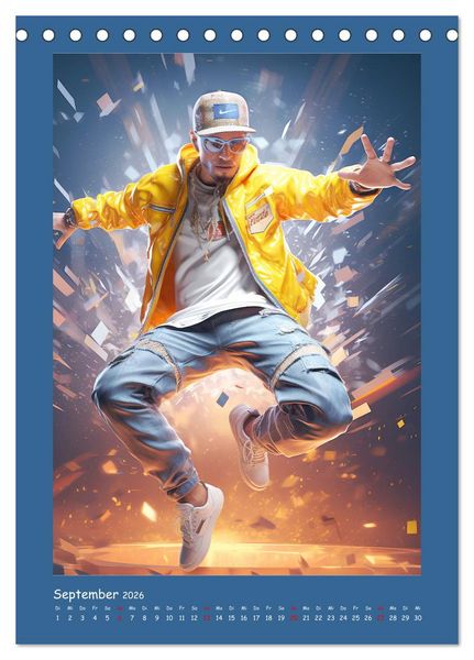 Produktbild: Urban Dancer. Streetstyle-Szene-Illustrationen (Tischkalender 2026 DIN A5 hoch), CALVENDO Monatskalender