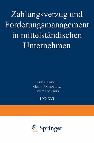 Produktbild: Zahlungsverzug und Forderungsmanagement in mittelst&auml;ndischen Unternehmen