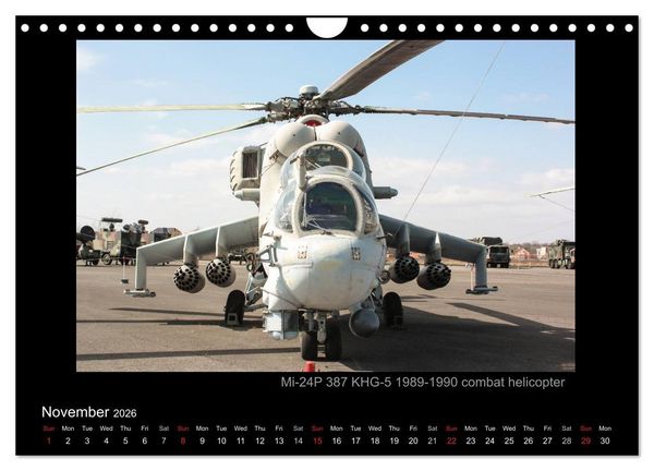 Produktbild: Airplanes and Helicopters of NVA 1957 - 1991 (Wall Calendar 2026 DIN A4 landscape), CALVENDO 12 Month Wall Calendar
