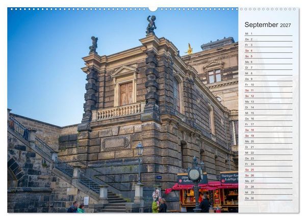 Produktbild: Dresden an der Elbe - Der Planer (hochwertiger Premium Wandkalender 2027 DIN A2 quer), Kunstdruck in Hochglanz