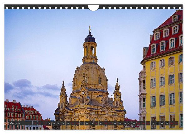 Produktbild: Dresden - Die Frauenkirche (Wandkalender 2026 DIN A4 quer), CALVENDO Monatskalender