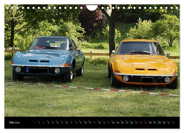 Produktbild: Opel GT Der Kalender (Wandkalender 2026 DIN A4 quer), CALVENDO Monatskalender
