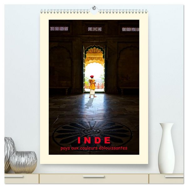 Produktbild: INDE pays aux couleurs &eacute;blouissantes (Calendrier mural 2026 DIN A2 horizontal) calendrier de bureau