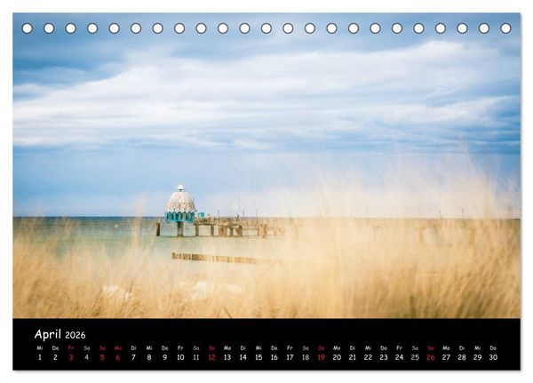 Produktbild: Ostseeregion Dar&szlig;-Zingst (Tischkalender 2026 DIN A5 quer), CALVENDO Monatskalender