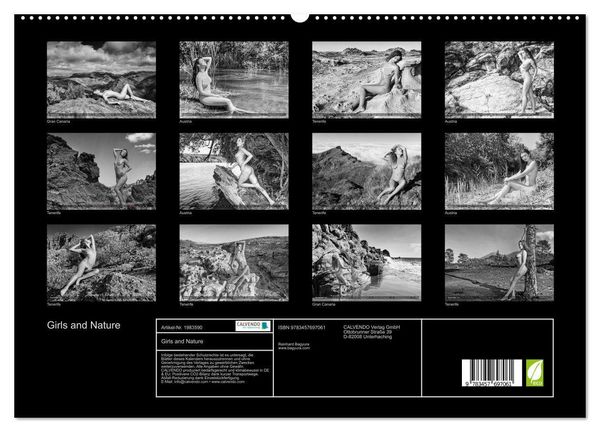 Produktbild: Girls and Nature (hochwertiger Premium Wandkalender 2026 DIN A2 quer), Kunstdruck in Hochglanz
