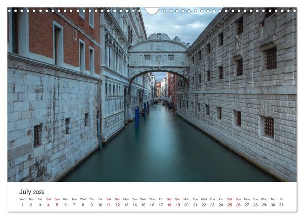 Produktbild: Romantic colors in Venice (Wall Calendar 2026 DIN A3 landscape), CALVENDO 12 Month Wall Calendar