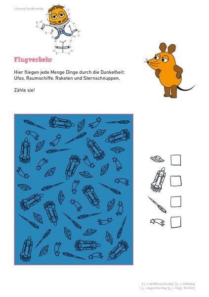Produktbild: Frag doch mal ... die Maus: Mein R&auml;tselblock mit der Maus - Weltraum