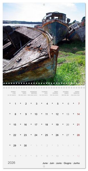 Produktbild: Bateaux &eacute;paves (Calendrier mural carr&eacute; 2026 30x30 cm) Calendrier double avec une page pour vos prises de notes
