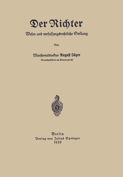Produktbild: Der Richter Wesen und verfassungsrechtliche Stellung
