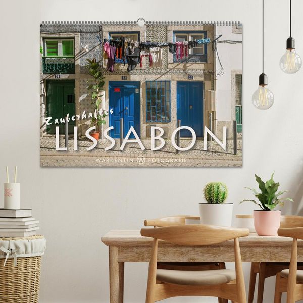 Produktbild: Zauberhaftes Lissabon (Wandkalender 2026 DIN A2 quer), CALVENDO Monatskalender