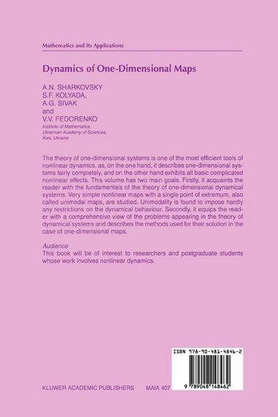 Produktbild: Dynamics of One-Dimensional Maps