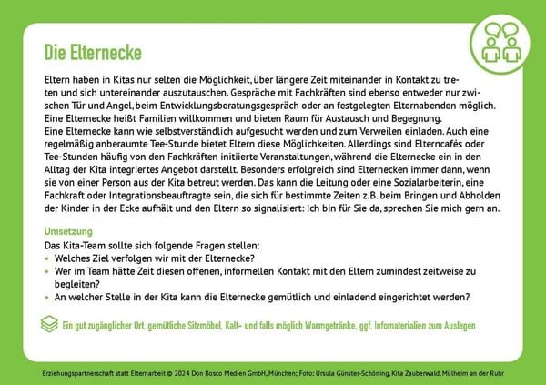 Produktbild: Erziehungspartnerschaft statt Elternarbeit