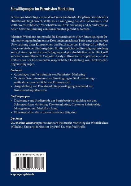 Produktbild: Einwilligungen im Permission Marketing