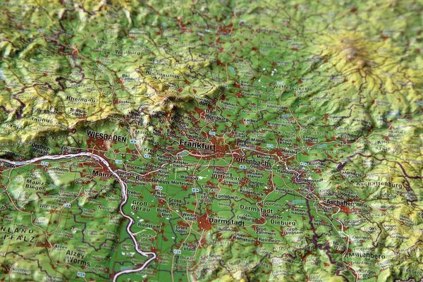 Produktbild: Hessen klein 1:700.000 Reliefkarte