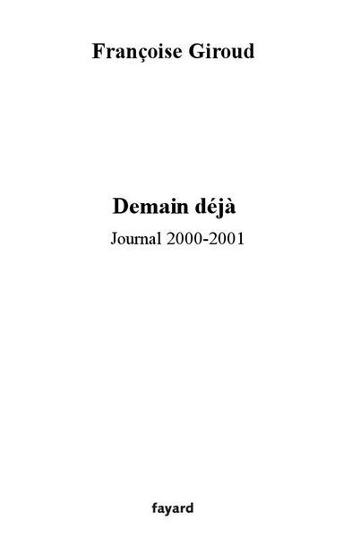 Produktbild: Demain, d&eacute;j&agrave;
