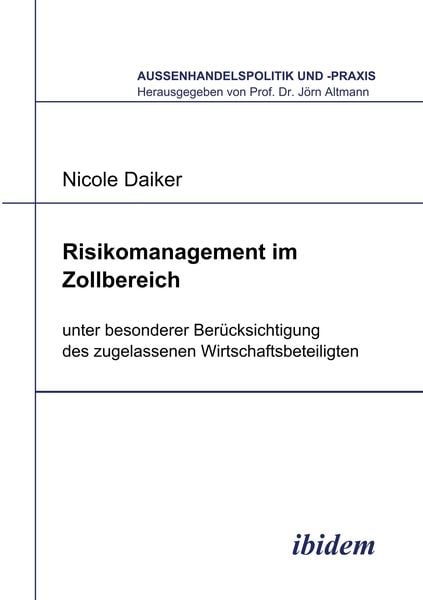 Produktbild: Risikomanagement im Zollbereich