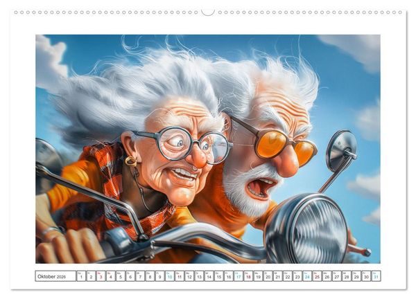 Produktbild: Alt, aber nicht leise (Wandkalender 2026 DIN A2 quer), CALVENDO Monatskalender