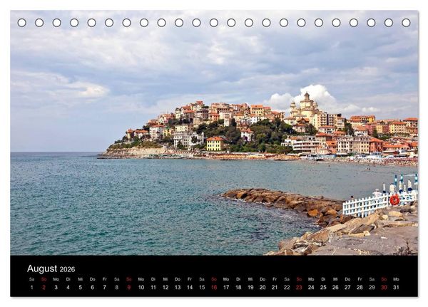 Produktbild: Ligurien - die italienische Riviera (Tischkalender 2026 DIN A5 quer), CALVENDO Monatskalender