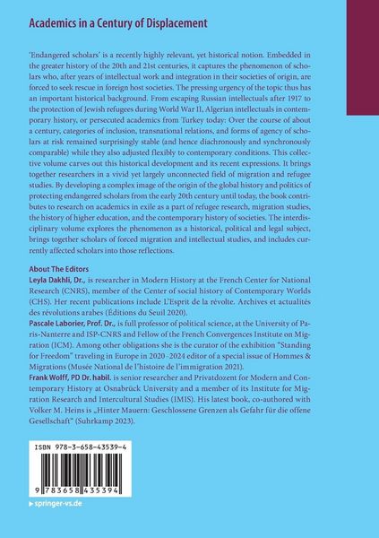 Produktbild: Academics in a Century of Displacement