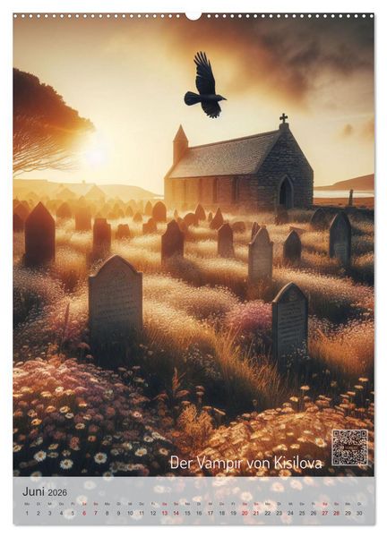 Produktbild: True Crime - Schatten der Vergangenheit (hochwertiger Premium Wandkalender 2026 DIN A2 hoch), Kunstdruck in Hochglanz