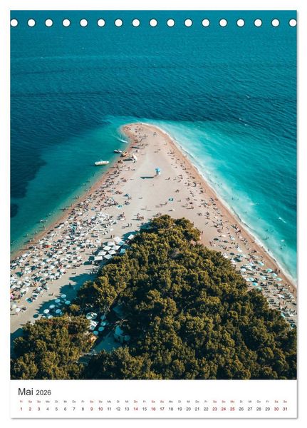 Produktbild: Kroatien - Eine Reise in das wundersch&ouml;ne Land. (Tischkalender 2026 DIN A5 hoch), CALVENDO Monatskalender