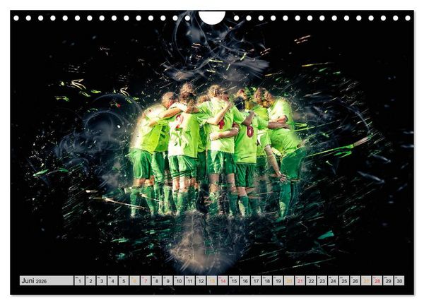 Produktbild: Fu&szlig;ball - extrem (Wandkalender 2026 DIN A4 quer), CALVENDO Monatskalender