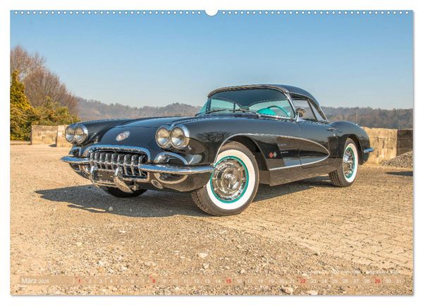 Produktbild: Corvette Oldtimer 2026 (Wandkalender 2026 DIN A2 quer), CALVENDO Monatskalender