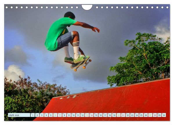 Produktbild: Skateboarding - nichts f&uuml;r Weicheier (Wandkalender 2026 DIN A4 quer), CALVENDO Monatskalender