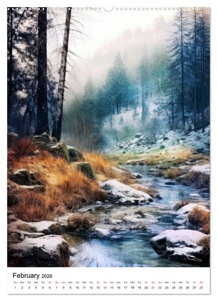 Produktbild: Rhythmic Nature (Wall Calendar 2026 DIN A2 portrait), CALVENDO 12 Month Wall Calendar