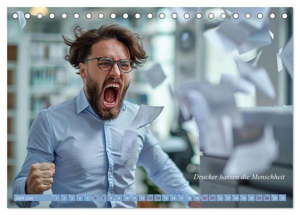 Produktbild: Ich liebe jeden Tag im B&uuml;ro (Tischkalender 2026 DIN A5 quer), CALVENDO Monatskalender