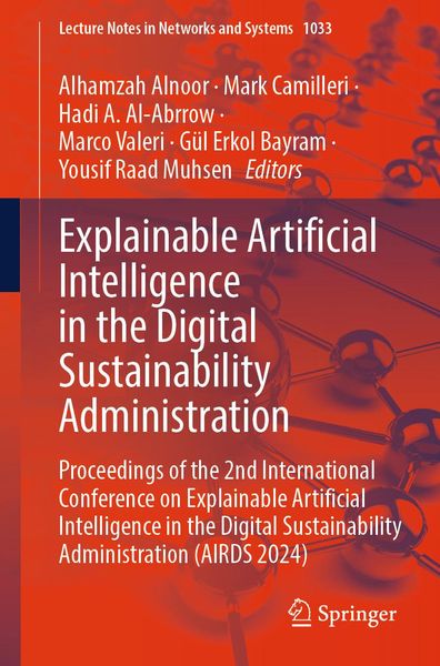 Produktbild: Explainable Artificial Intelligence in the Digital Sustainability Administration