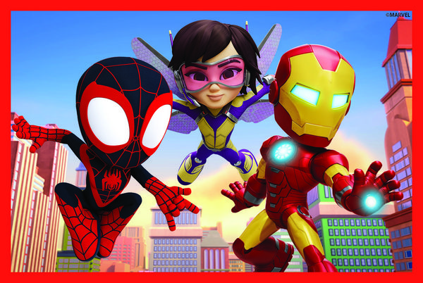 Produktbild: W&uuml;rfelpuzzle Marvel Spidey und seine Super-Freunde 6 Teile