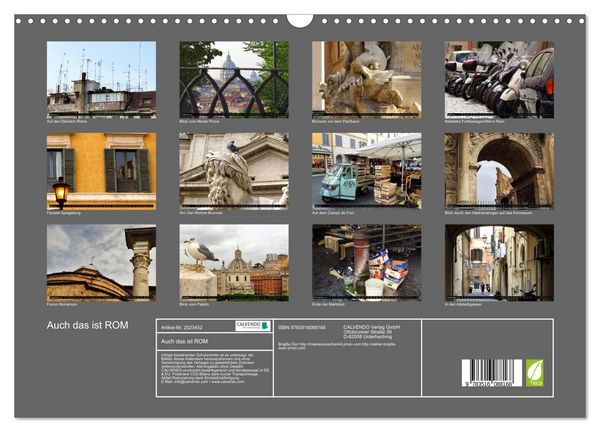 Produktbild: Auch das ist ROM (Wandkalender 2026 DIN A3 quer), CALVENDO Monatskalender