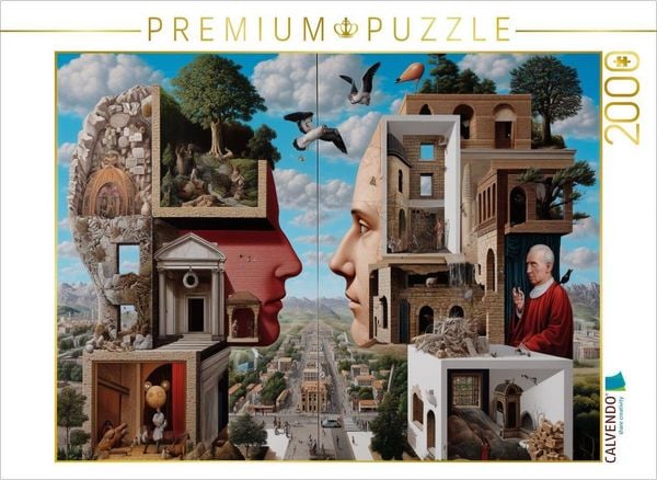 CALVENDO Puzzle Köpfe der Geschichte | 2000 Teile Lege-Größe 90x67cm Foto-Puzzle für glückliche Stunden