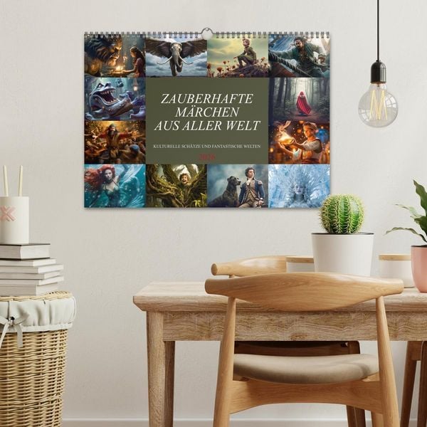Produktbild: Zauberhafte M&auml;rchen aus aller Welt (Wandkalender 2026 DIN A3 quer), CALVENDO Monatskalender