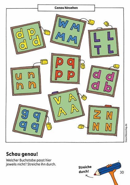 Vorschulblock ab 5 Jahre für Junge und Mädchen - Fit zum Schuleintritt