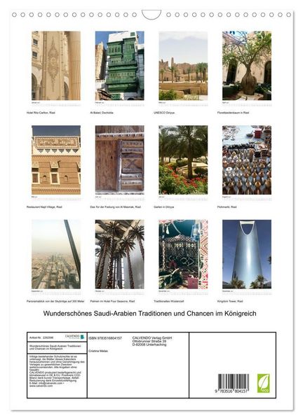Produktbild: Wundersch&ouml;nes Saudi-Arabien Traditionen und Chancen im K&ouml;nigreich (Wandkalender 2027 DIN A3 hoch), CALVENDO Monatskalender