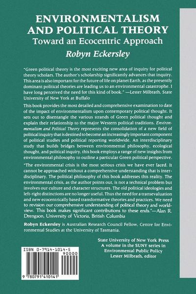 Produktbild: Environmentalism and Political Theory
