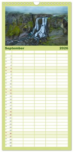 Produktbild: Familienplaner 2026 - Faszinierendes Europa mit 5 Spalten (Wandkalender, 21 x 45 cm) CALVENDO