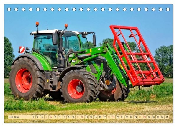 Produktbild: Traktoren - Giganten in der Landwirtschaft (Tischkalender 2026 DIN A5 quer), CALVENDO Monatskalender